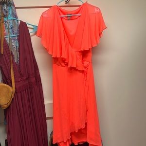 ASOS bright orange women’s flowy dress